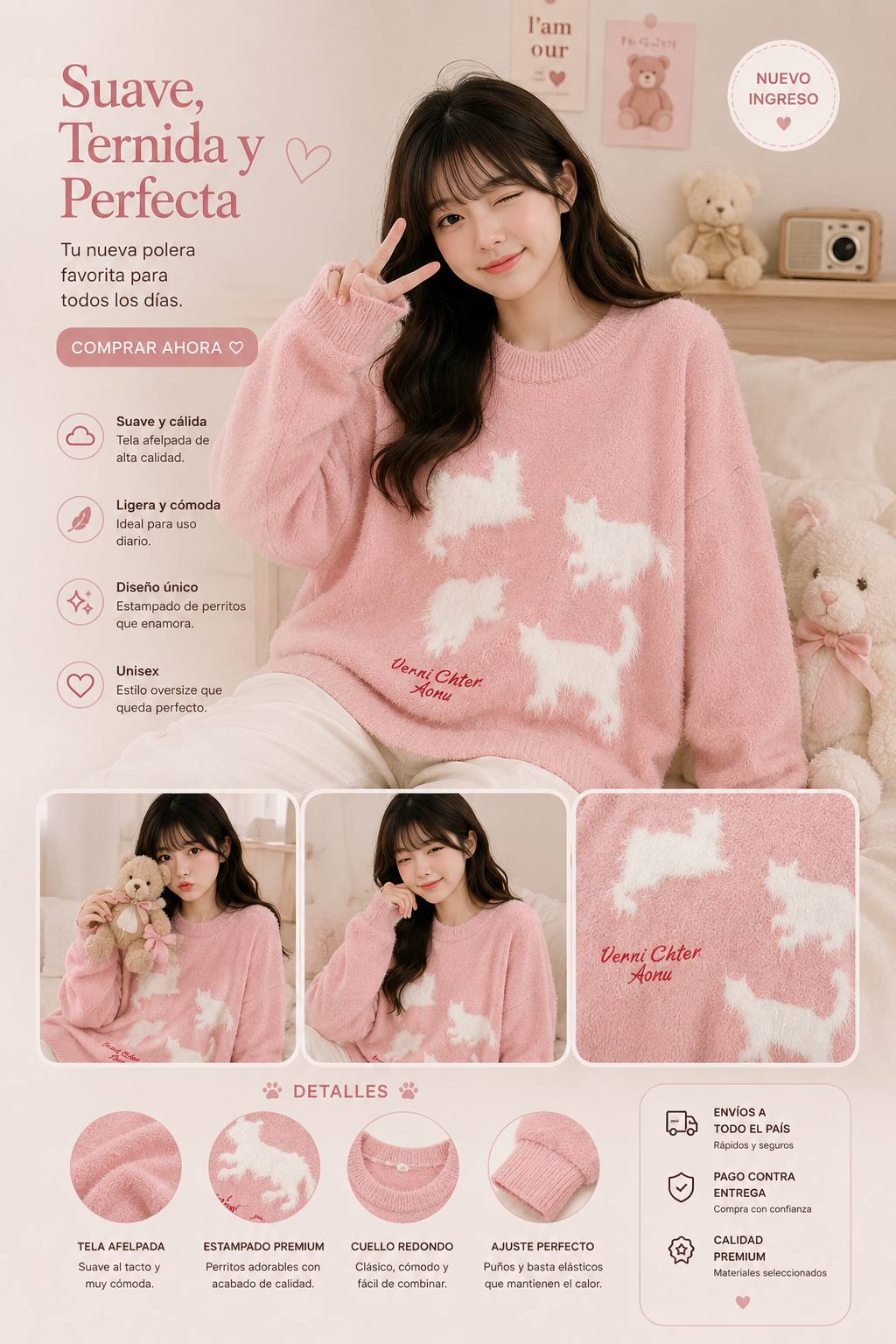Poleras Afelpadas Premium