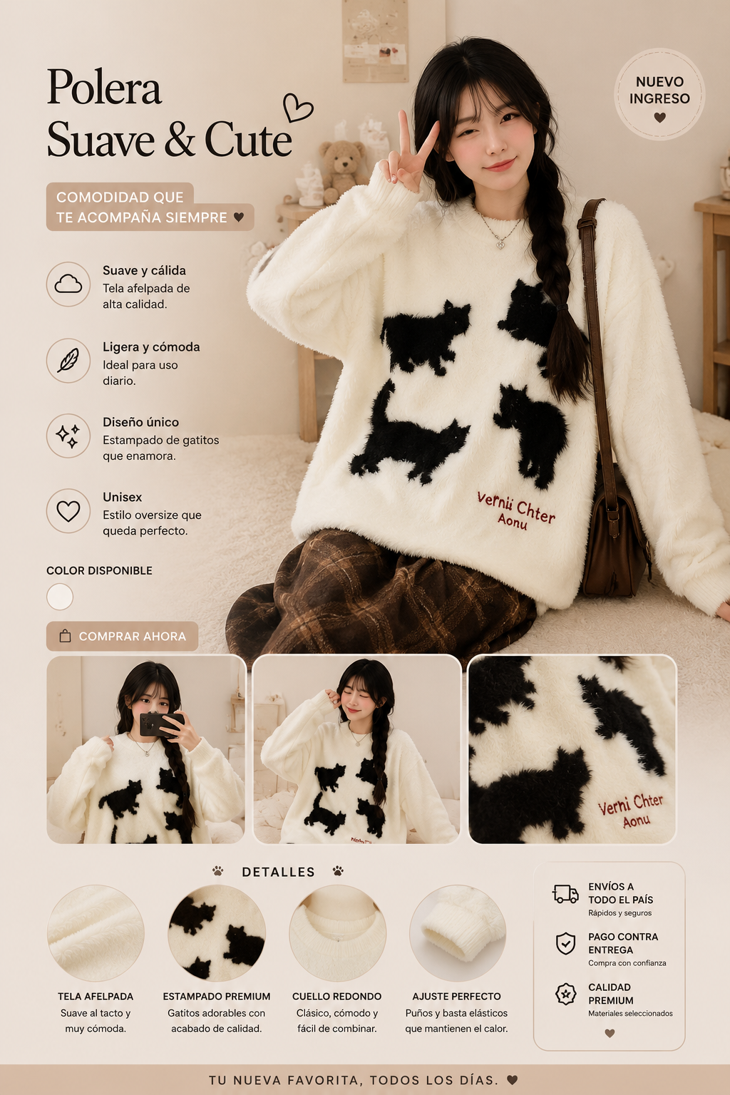 Poleras Afelpadas Premium